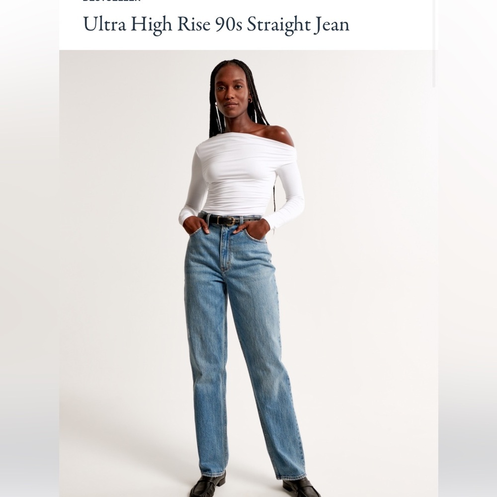 Abercrombie Ultra High Rise 90s Straight Jean